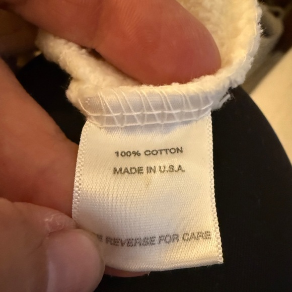 California Incline French Terry Cream Logo Sweatshirt - XL New - Picture 9 of 9